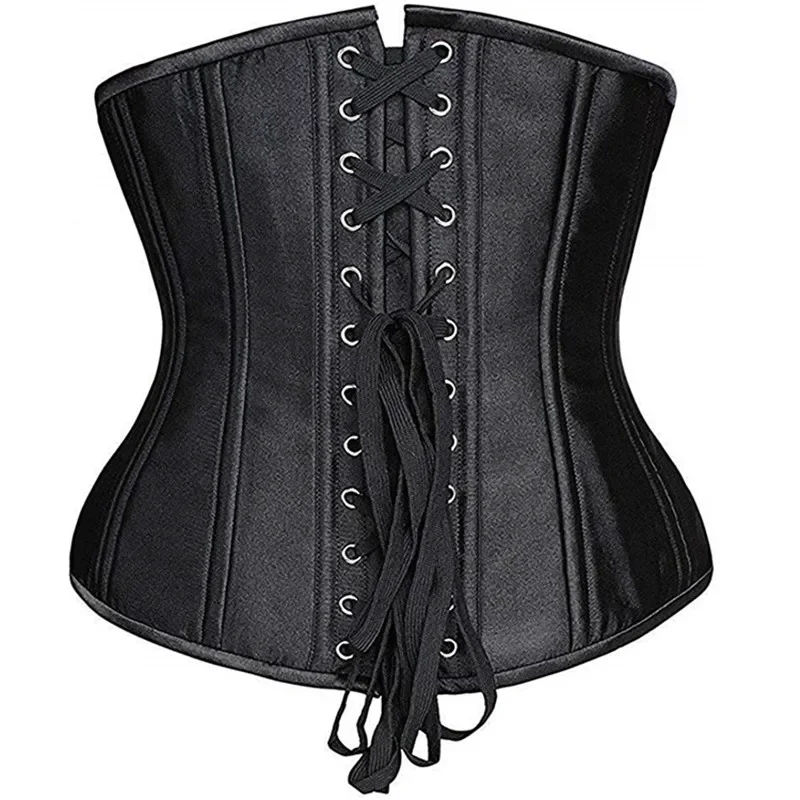 Women's Corset Front Zip Up Corsage Festive Clothing Steampunk Gothic Brown  Overbust Bustier Korset Lingerie Top Body Shapewear - Bustiers & Corsets -  AliExpress