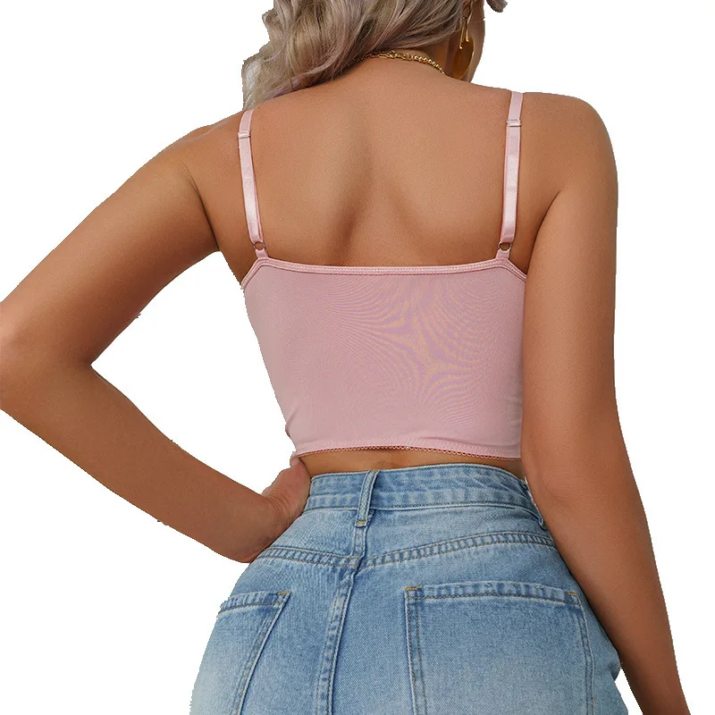 Lady Lace Lingerie Bra Bralette Vest Crop Tops Underwear Cami Tank