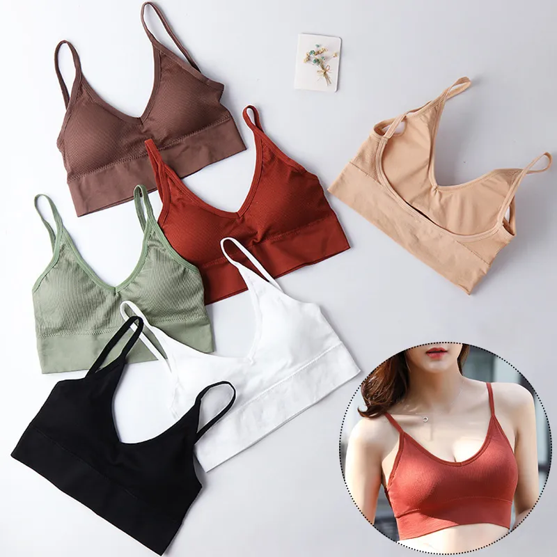 Fashion Sexy Halter Backless Bra Camisole for Women Wire Free