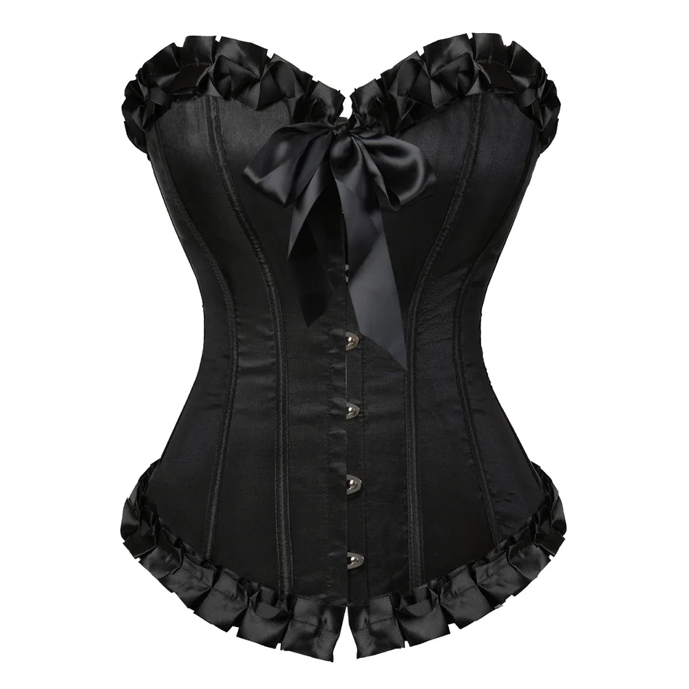 Leather Corset For Women Gothic Classic Bustier Fashion Lace Up Boned  Corselet Sexy Top Plus Size Carnival Party Clubwear