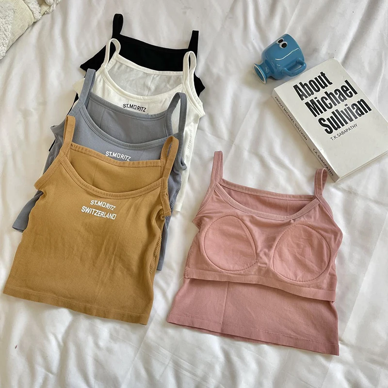 Spaghetti Strap Tank Top Women Sexy Backless Camisole Summer Sling