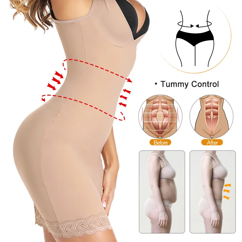 Shapewear Slip Dress for Women Tummy Control Body Shaper Full