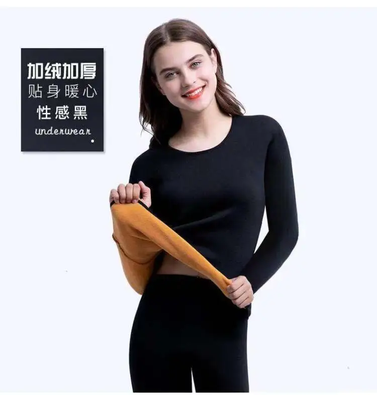 2021 Thermal Underwear Sets Winter Women Long Johns Fleece Keep Warm In  Cold Weather Size L To 4XL Underwear Women Set, Beyondshoping