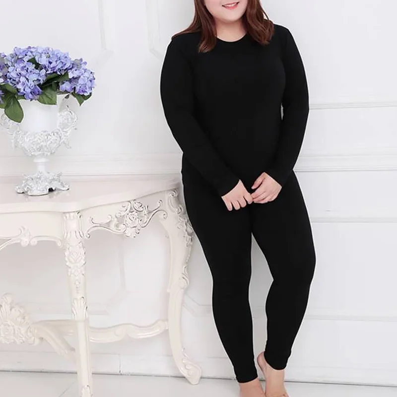 Women's Cotton Thermal Underwear Tights Set Slimming Long Johns