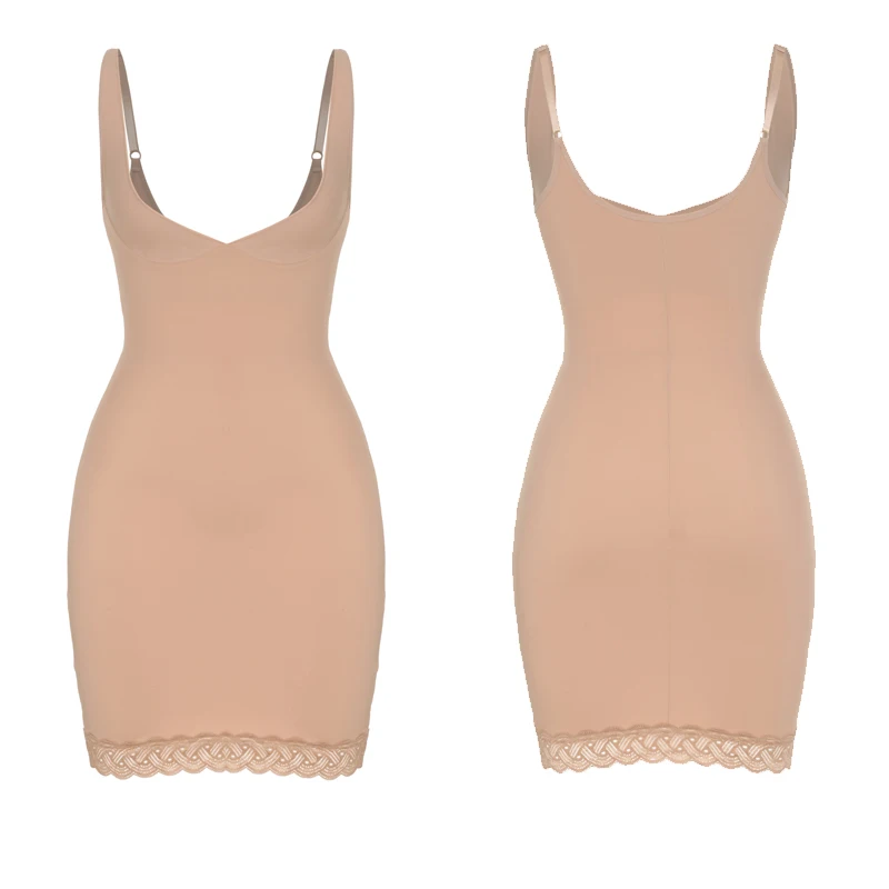 Women Full Slips for Under Dresses Body Shaper Tummy Control Shapewear  Seamless 