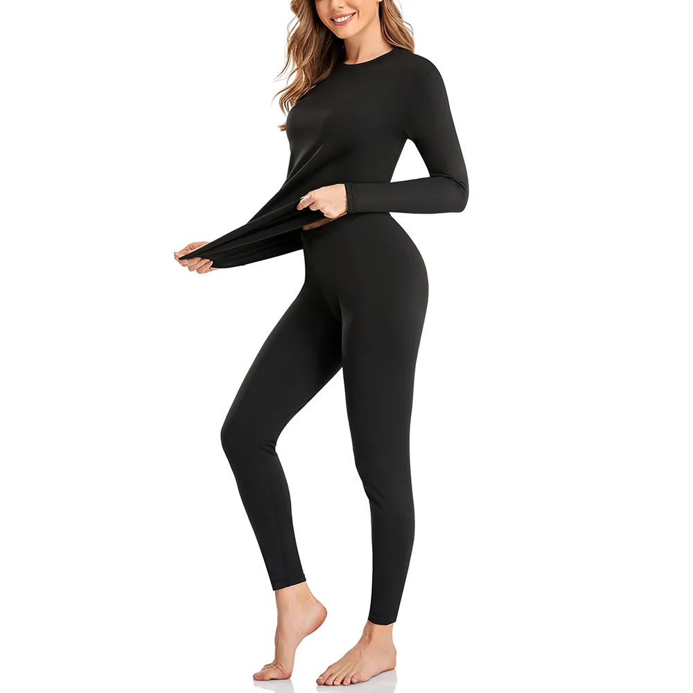 First Layer Winter Thermal Heated Underwear For Women Long Johns Set Warm  Suit Ladies Thermo Clothing Top Tights Cold Weather