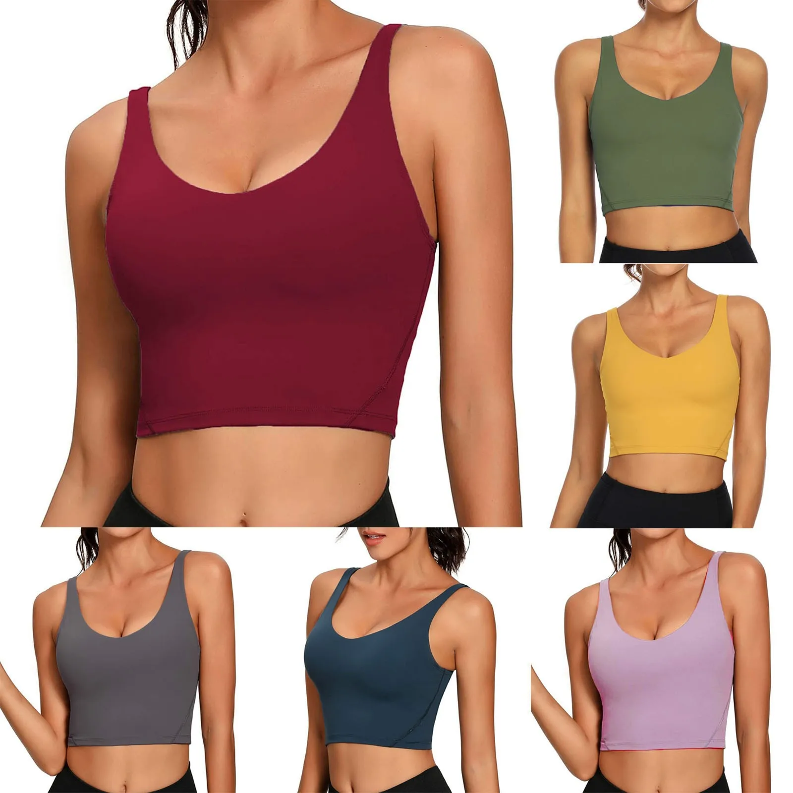 Longline Cami Tube Top Chest Pad Vest Women Without Steel Ring