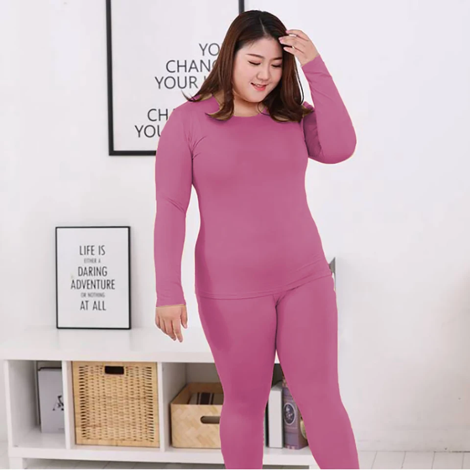Womens Thermal Underwear Long Johns Thermo Lingerie Pajamas Female
