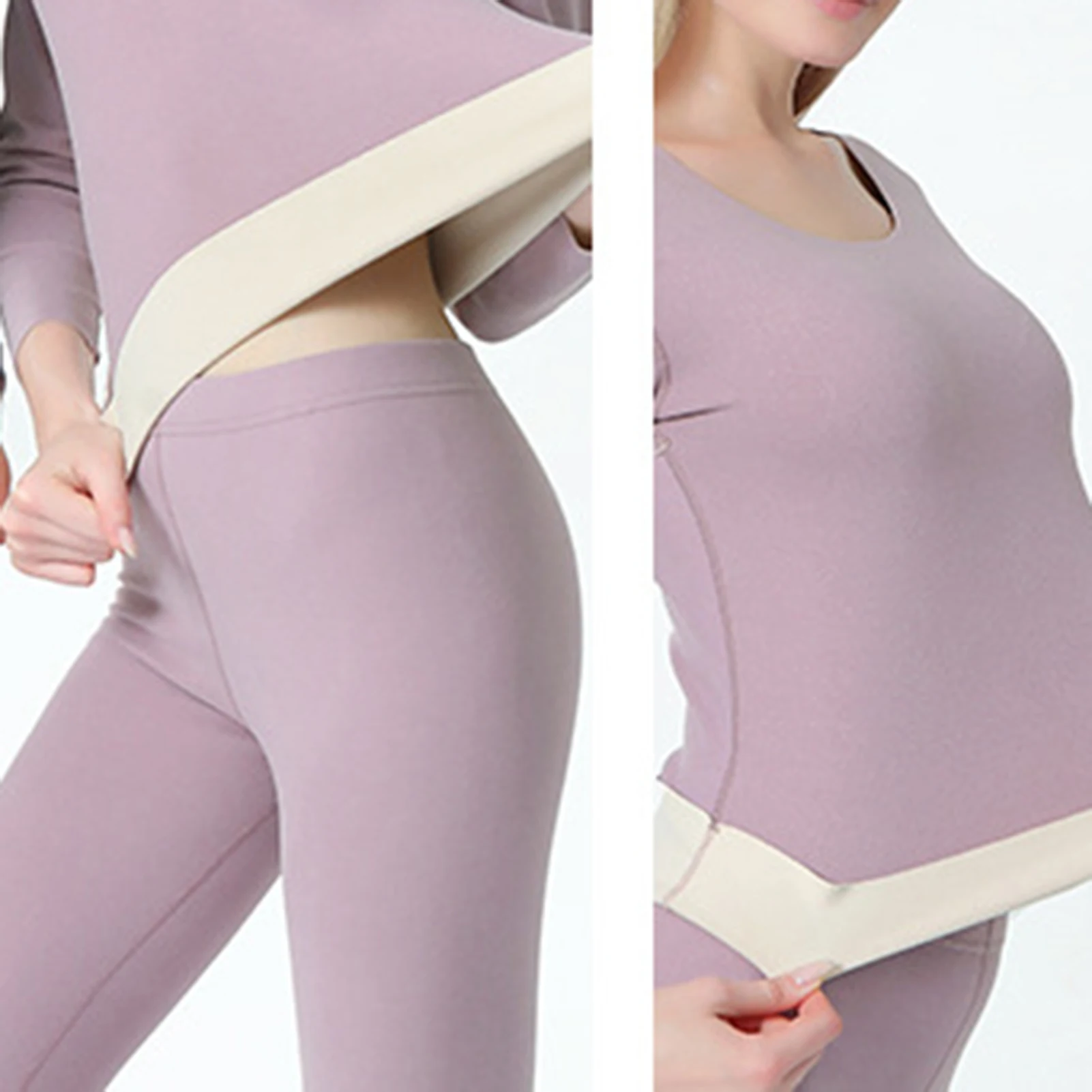 Womens Thermal Underwear Ultra-soft Base Layer Long Johns Set
