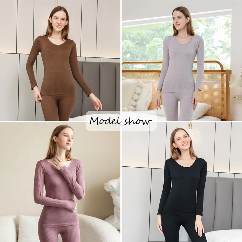 Women's Thermal Underwear Winter Clothes Seamless Thick Warm