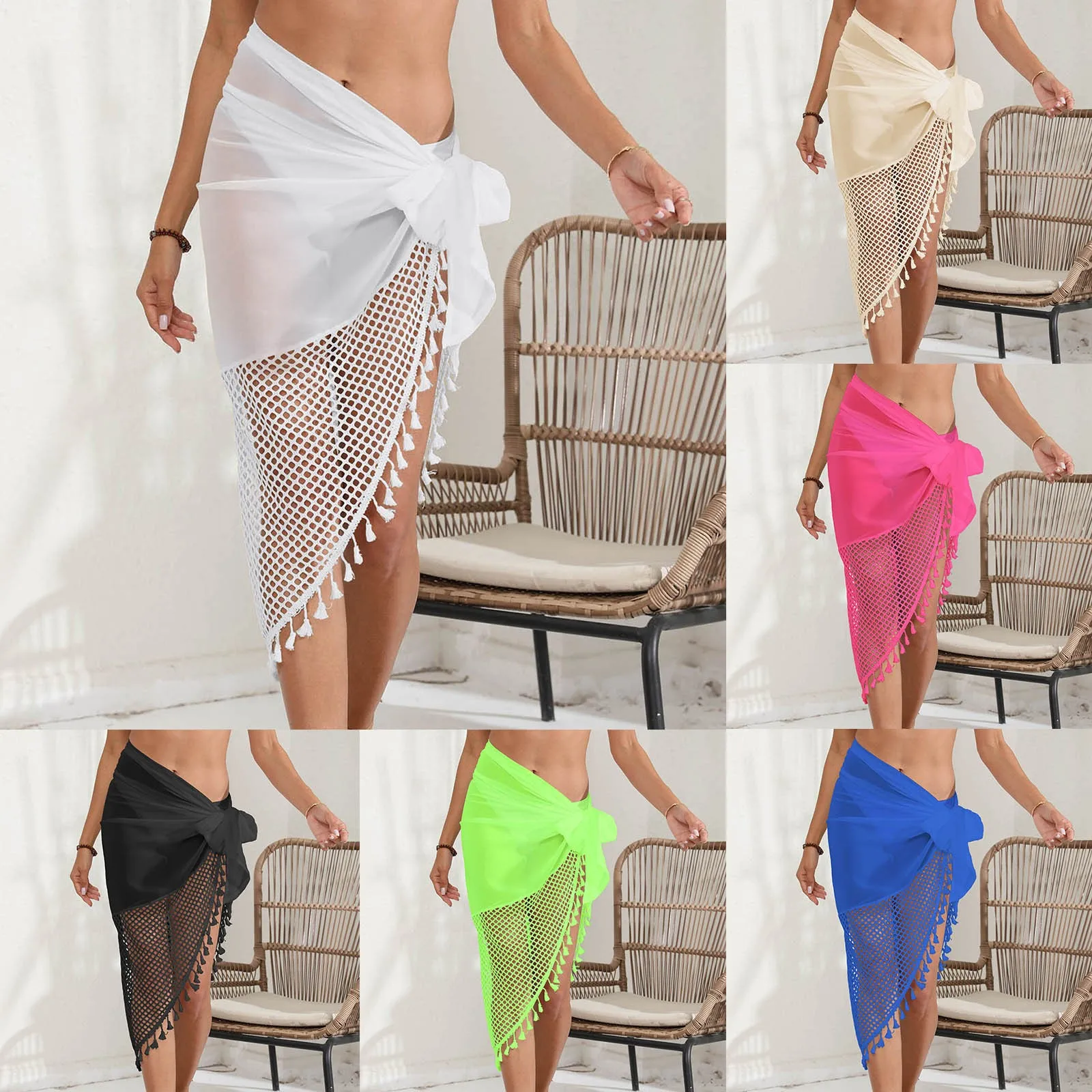 See Through Sarong Beach Cover Up