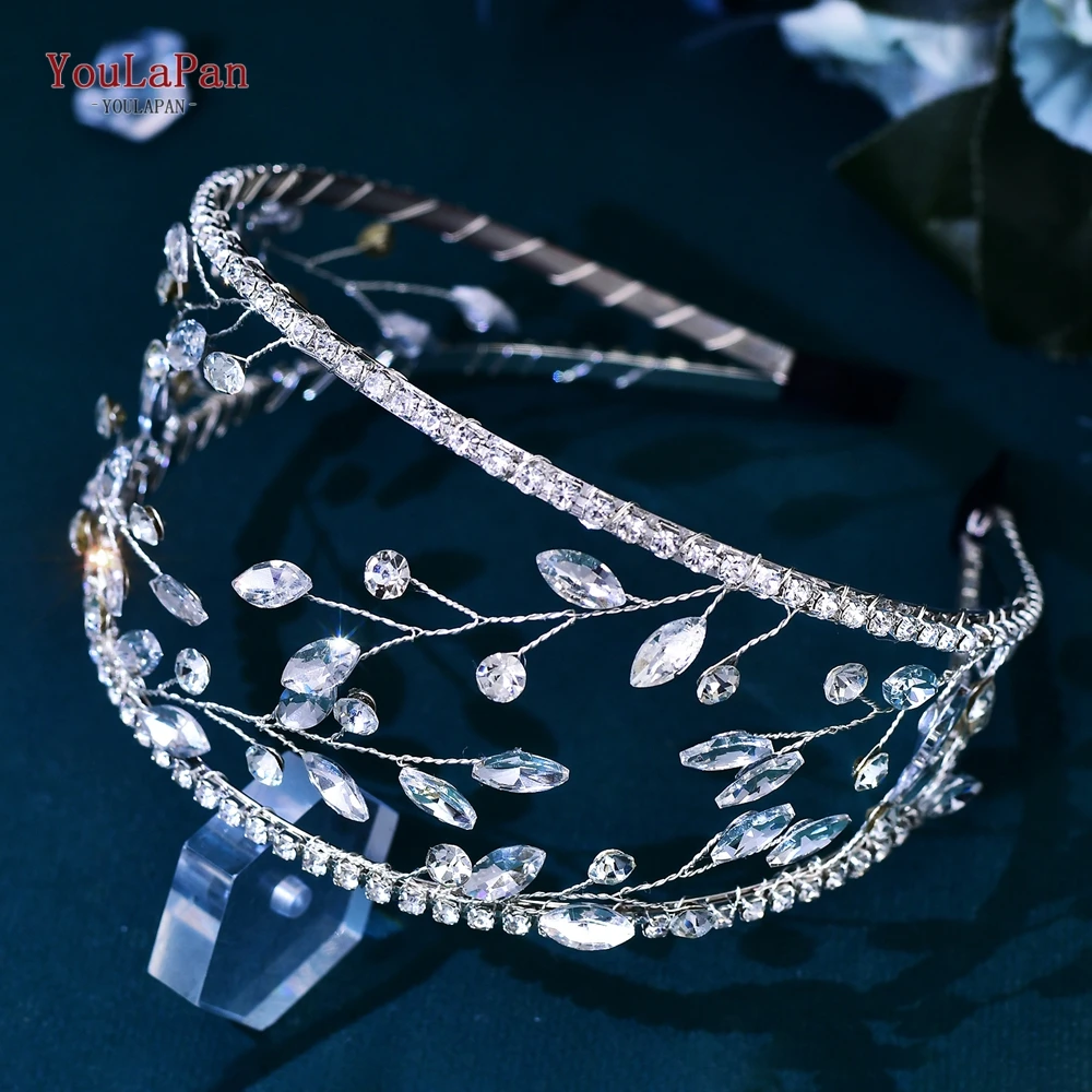 YouLaPan Bride Wedding Hair Hoop Women Gorgeous Hair Accessories Handmade Headwear Banquet Jewelry Dancing Party Headpiece HP630 1