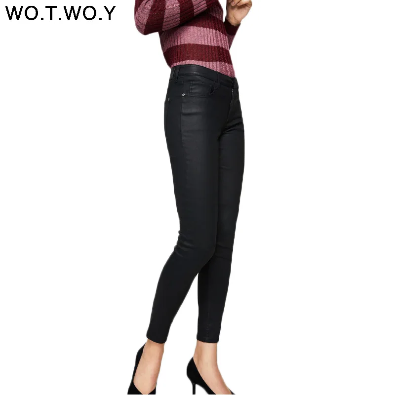Fashion Lady Solid Color High Waist Button Slim-fit Causals Pants Pencil  Trousers Button Slim-fit Pants Women Casual Trousers - Pants & Capris -  AliExpress