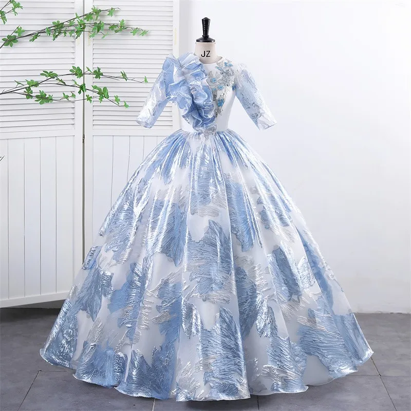 2024 New Ashley Gloria Half Sleeve Quinceanera Dresses Calssic Party Prom Ball Gown Birthday Vestidos Robe De Bal Customize 1