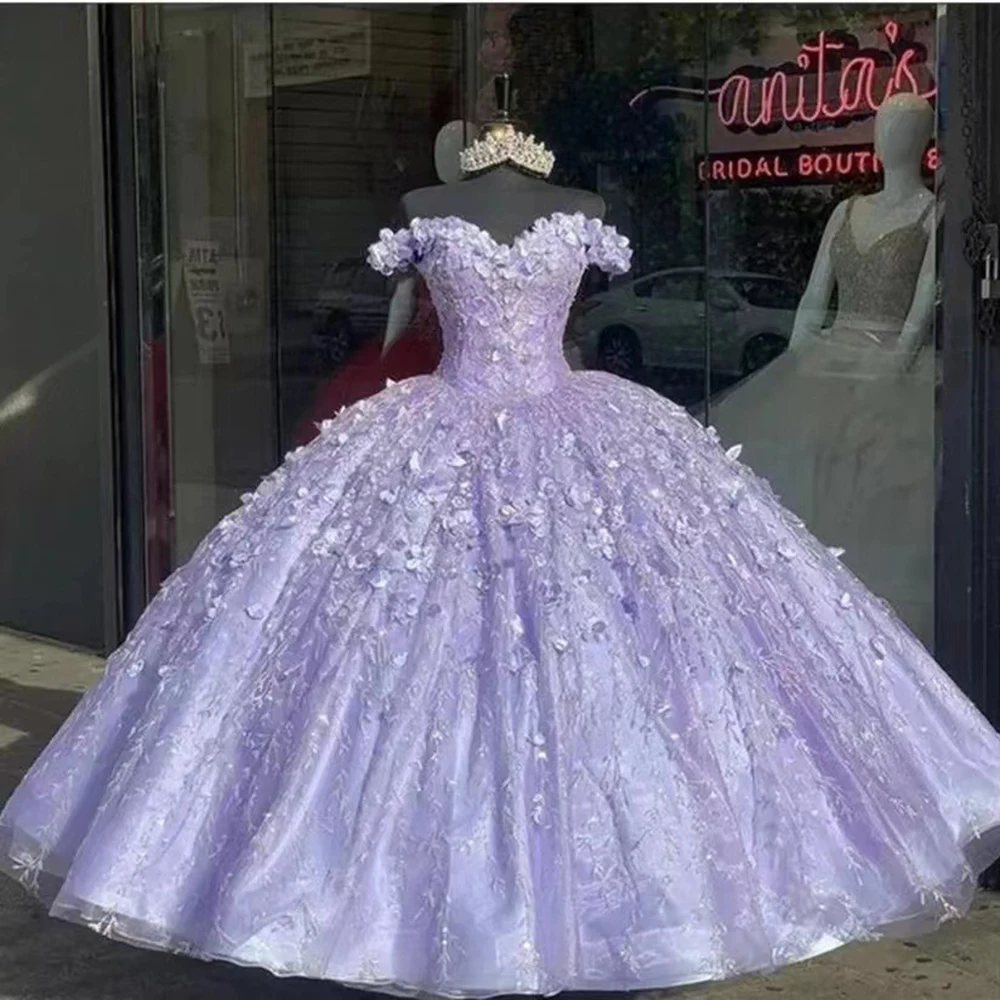 GUXQD Elegant Ball Gown Quinceanera Dresses Appliques Tulle Prom Birthday Party Gowns Formal Occasion Vestido De Anos 15 1