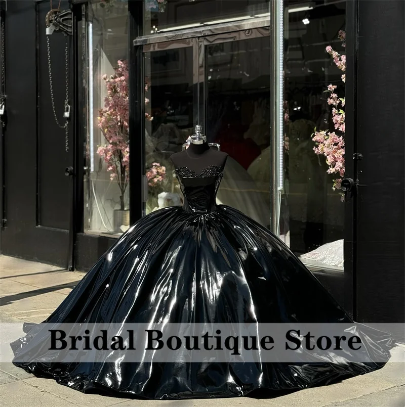 New Arrival Black Vestidos De 15 Quinceañera Sweetheart Beads Quinceanera Dress Sweet 16 Gowns Ball Gown 1