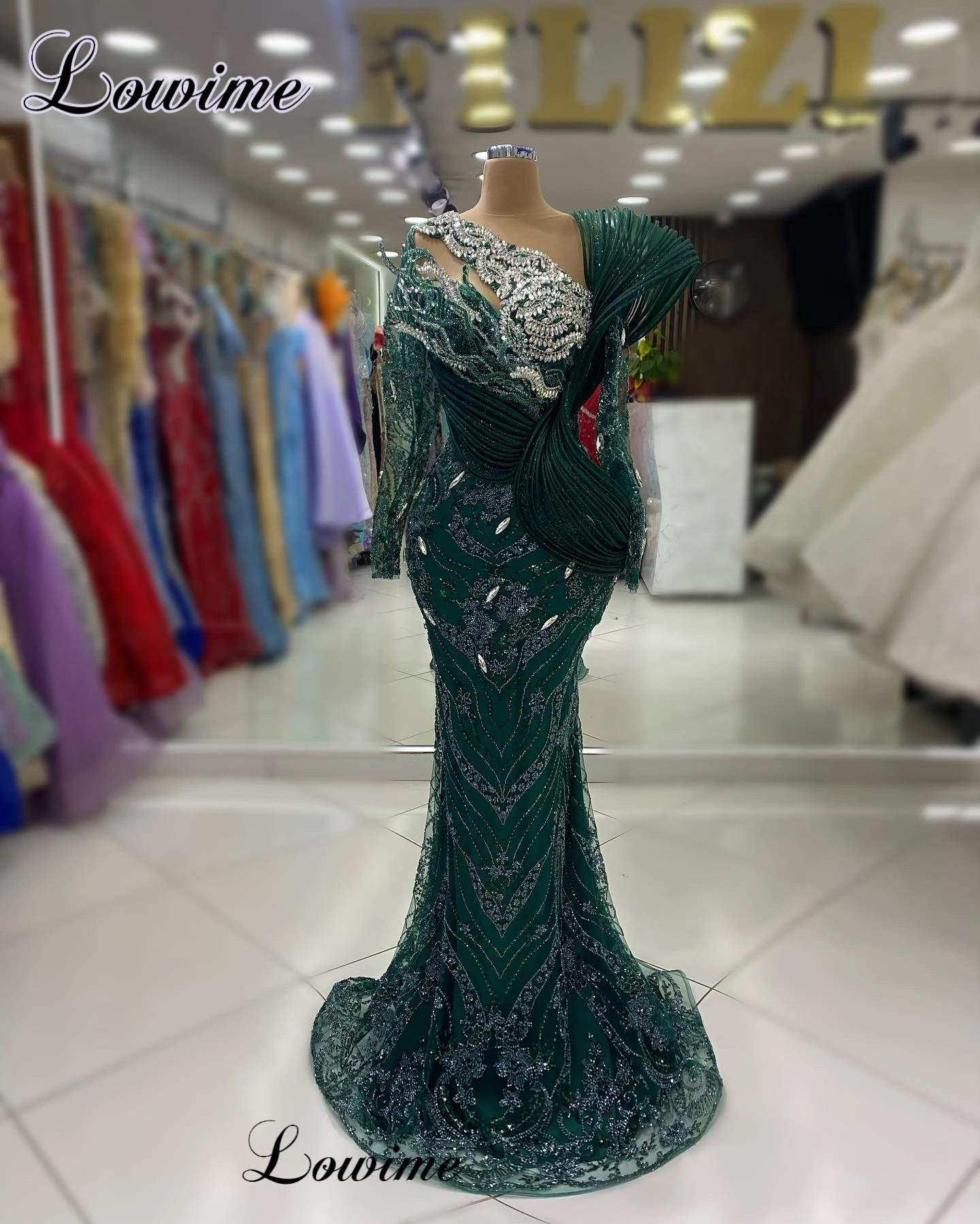 Dark Green Designer Cocktail Dresses Luxury 2024 Special Awards Ceremony Dresses Vestidos De Gala Photography Dresses Party Gown 1