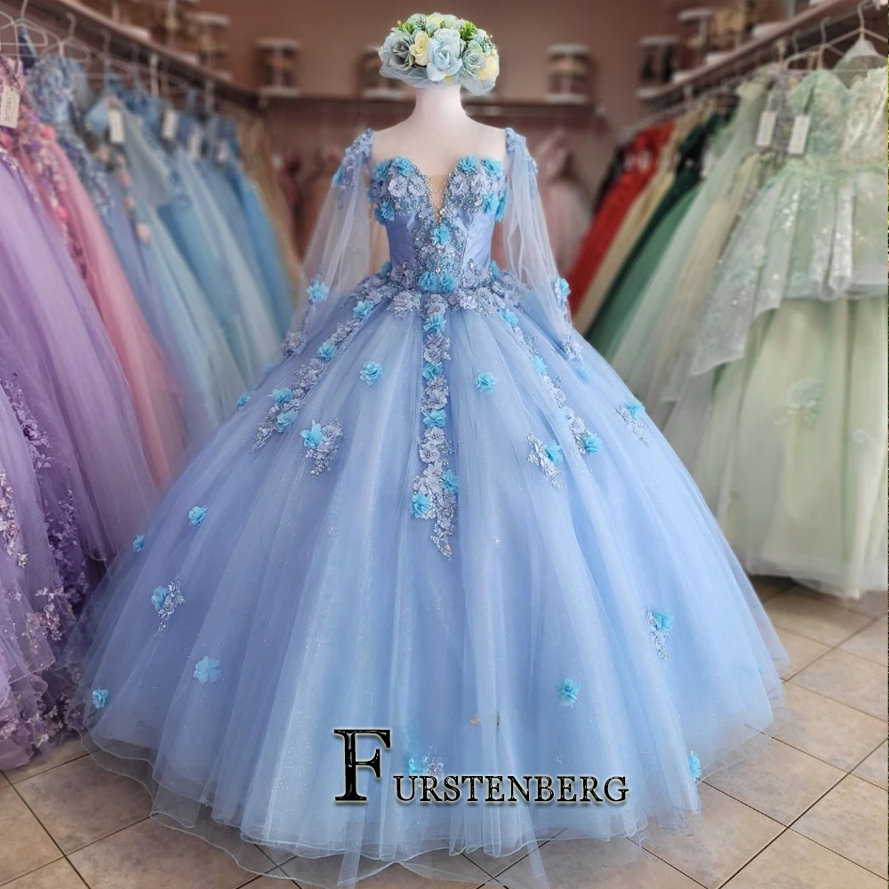 FURSTENBERG Charming Sweetheart Quinceanera Dress Regular Lace up Lace Appliques Beads Ball Gown Homecoming Party Custom Made 1