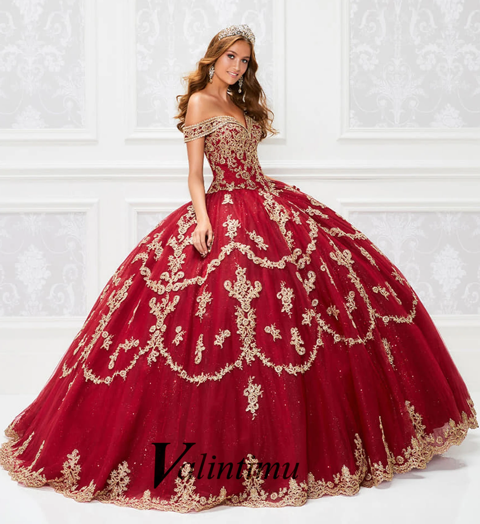 Valintimu Trendy Sweetheart Quinceanera Dress for Girl Ball Gown with Lace Appliques Lacing up Quinceanera Party Made to Order 1