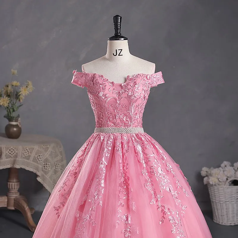 Vestidos De 15 Quinceañera Off The Shoulder Quinceanera Dresses Belt Ball Gown Party Prom Dresses For Quinceanera 1